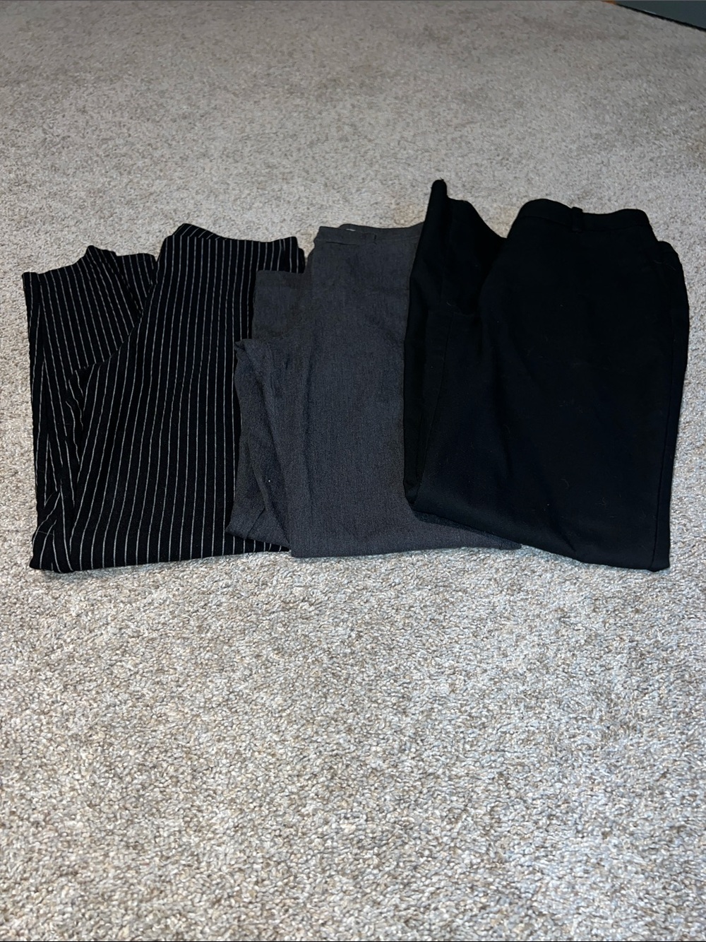 Lot of 3 Women's Pants - Black & Charcoal Mix